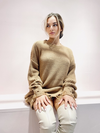 Пуловер Olivia beige