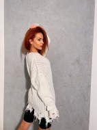 Пуловер Cvetelina white